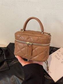 Women Embroidered Chain Strap Handbag & Shoulder Bag