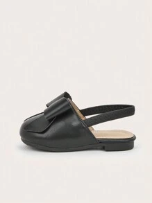 1 Pair Cute Bow Design Slip-On Mules, Comfortable & Versatile Princess Slippers
