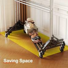 Deluxe Commercial Grade Rolling Z Rack With Base, Z Racks For Clothing, Heavy Duty Clothes Rack, 250kg Adjustable Hanging Rack, Portable Rolling Garment Rack With Wheels - 58 x 160 x 222 cm - View 4