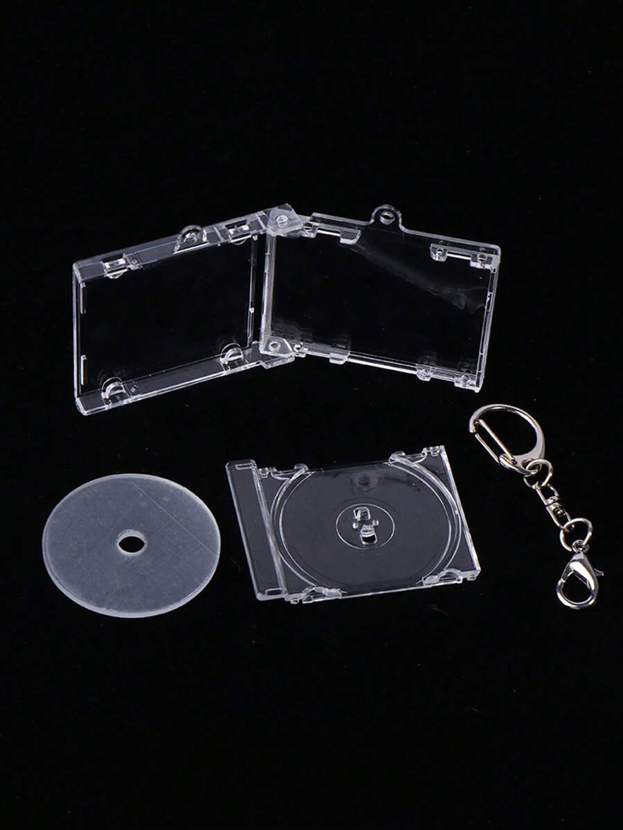 1pc Mini CD Box Album Record Pendant Keychain,Diy Acrylic Keychains ...
