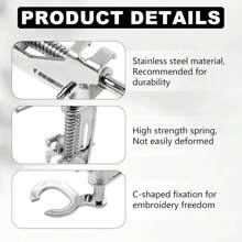 1 szt. Stopka dociskowa do maszyn do szycia domowego, pikowanie, niski trzonek, darmowa stopka dociskowa do haftu, otwarta stopka do pikowania, część maszyny do szycia