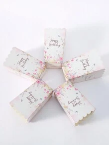 10/24 hộp đựng thực phẩm mừng sinh nhật hình hoa trắng, hộp đựng khoai tây chiên, cốc đựng bỏng ngô, xô đựng bỏng ngô, đồ trang trí tiệc sinh nhật và hộp đựng đồ ăn nhẹ cho đêm xem phim tại nhà, thích hợp cho hộp đựng thức ăn trưa, bánh mì nướng, nhà hàng burger - Nhiều màu - Xem 4