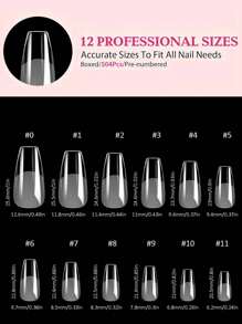 240 buc. Acoperire completă Apăsați pe vârfuri pentru unghii Stiletto Migdale pătrat Sicriu francez fals fals Soak Off Gel pentru extensie pentru unghii Sfaturi Capsule DIY Apăsați pe unghii