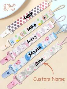 Custom Pacifier Clip,Personalized Pacifier Clip With Name,Customized Pacifier Clips Baby Girl,Customizable Animal Pattern Pacifier Clip,First Gift For Your Child,Diy Custom Name,Baby Essentials,Baby Girl Gifts,Baby Boy Gifts,Decoration,Multi-Purpose,Friend Gifts/Birthday Gifts,Children's Growth Souvenirs Back To School,Multi-Functional,Ornamental,Letter,Stylish,Modern,Colorful,Cute,Adorable,Casual,Custom,Personalised,Unique,Customized,Ideal Gifts For Him,Ideal Gifts For Her