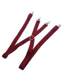1pc Adjustable Suspenders, Stretch Braces For Men And Women, Trouser Suspenders, Pants Braces Autumn-Winter Accessories Halloween Costume,Suitable For Teens, Youth,Men,Casual, Outdoor, Athletic, Vacation, Graduation Gifts, Birthday, Daily Wear