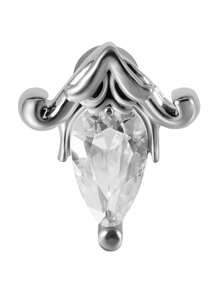 1PC Stainless Steel 20G Cz Star Ear Tragus Cartilage Piercing Half Butterfly Moon Marquise Zirconia Lobe Earrings Flat Helix Piercing - Steel - View 22