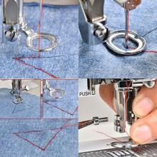 1 szt. Stopka dociskowa do maszyn do szycia domowego, pikowanie, niski trzonek, darmowa stopka dociskowa do haftu, otwarta stopka do pikowania, część maszyny do szycia