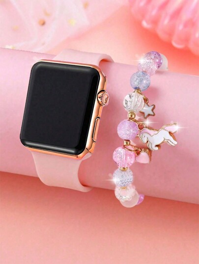 2pcs Casual Sports LED Electronic Wristwatch Set