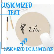 Personalized Office Decor Mouse Pad, Custom Name Mousepad, Custom Mouse Pad, Round Or Rectangle Mouse Pad, Coworker Gift, Home Office Decor Back To School