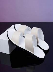 新款夏季男士拖鞋时尚休闲沙滩凉鞋平底拖鞋，适合青少年夏季休闲或户外运动或度假旅行或毕业礼物或生日礼服配饰 - 2501 - 查看 27