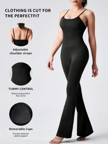 Solid Color Halter Romper, Fashionable Casual For Daily Wear