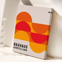 1/3 件包豪斯抽象插画海报，中世纪现代抽象几何帆布墙艺术，当代印刷复古展览海报装饰，家居墙壁桌面装饰配件，理想房间美学装饰墙艺术适用于客厅、厨房、餐厅无框 - 彩色 - 查看 5