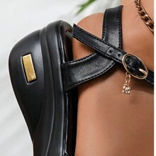 Summer New Platform Thick Sole Casual Vacation Lightweight Comfortable Women Sandals, Plus Size