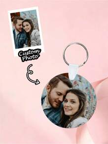 1 pieza Accesorio de bolso personalizado de madera - Redondo / Cuadrado / Rectangular, Llavero con foto personalizada, Colgante de bolso, Adecuado como regalo del Día de San Valentín, Multifuncional, Antimanchas, Decorativo, Reutilizable, Exquisito, Elegante, de Alta Calidad, Adorable, Moderno, Personalizado, Único, Ideal como regalo para él, Ideal para amigos, Para aniversarios, Para cumpleaños, Para inauguración del hogar, Para graduación, Cocina, Comedor, Dormitorio, Oficina, Sala de estar, Hogar, Jardín, Sala de té