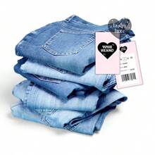 Customize 50 2x3.5 Inch Paper Hang Tags With White/Black Nylon Cord; Personalized Gift, Jewelry, And Clothing Price Tags; Multi-Purpose Tags; Back-To-School Fashion. - White - View 8