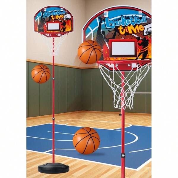 Verstellbarer Basketballkorb Ständer (213cm, 180cm, 138cm), Outdoor Sport Punchingball (125*39cm), Speedball Heimtrainingsgerät, Freistehender Boxsack für Erwachsene - Einweihungsgeschenk, Ostergeschenk - Urlaubsgeschenk