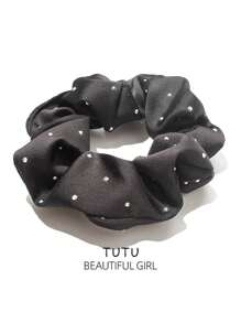 3 pièces/Set Chouchou en satin de diamant en tissu pour femmes, élégant et délicat. Élastique élevé, sans dommage pour les cheveux. Attaches pour cheveux de base mode élégante. Convient à une utilisation quotidienne.