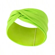 Europa und USA Mode breite Kante Stirnband verknotetes Kreuz Stirnband zweifarbiges Stirnband Krone Haarschmuck, Turban Stirnband, Schweißband