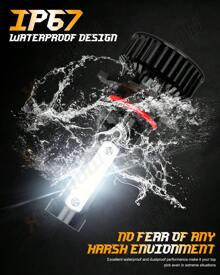 XWQHJW 2* Super Bright 6000K 10000LM IP67 Waterproof Cool White LED Headlight 9005 9004 H7 H11 Hi/Low Beam Kit  Easy To Install And Plug And Play, Halogen Lamp Substitute, Equipped With Two T10 Small Lights,Fit For MITSUBISHI Outlander Sport 2011 2012 2013 2014 2015 2016 2017 2018 2019 Model