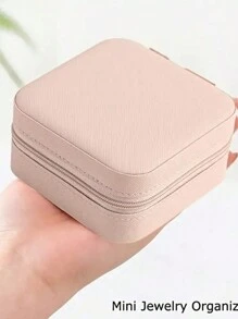 Black Jewelry Box, Mini Jewelry Box, Travel Jewelry Storage Box, Suitable For Earrings, Necklaces, Jewelry Accessories Box, Wedding Decoration Storage Container Wedding, Jewelry Storage Box