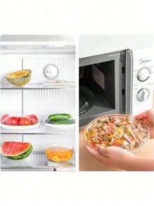 100/300pcs Colorful Food Wrap Plastic Bags For Fruit Fresh Keeping, Reusable Kitchen Accessories - Multicolor - View 6