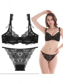 Women Bra And Panty Sets - Black - View 1