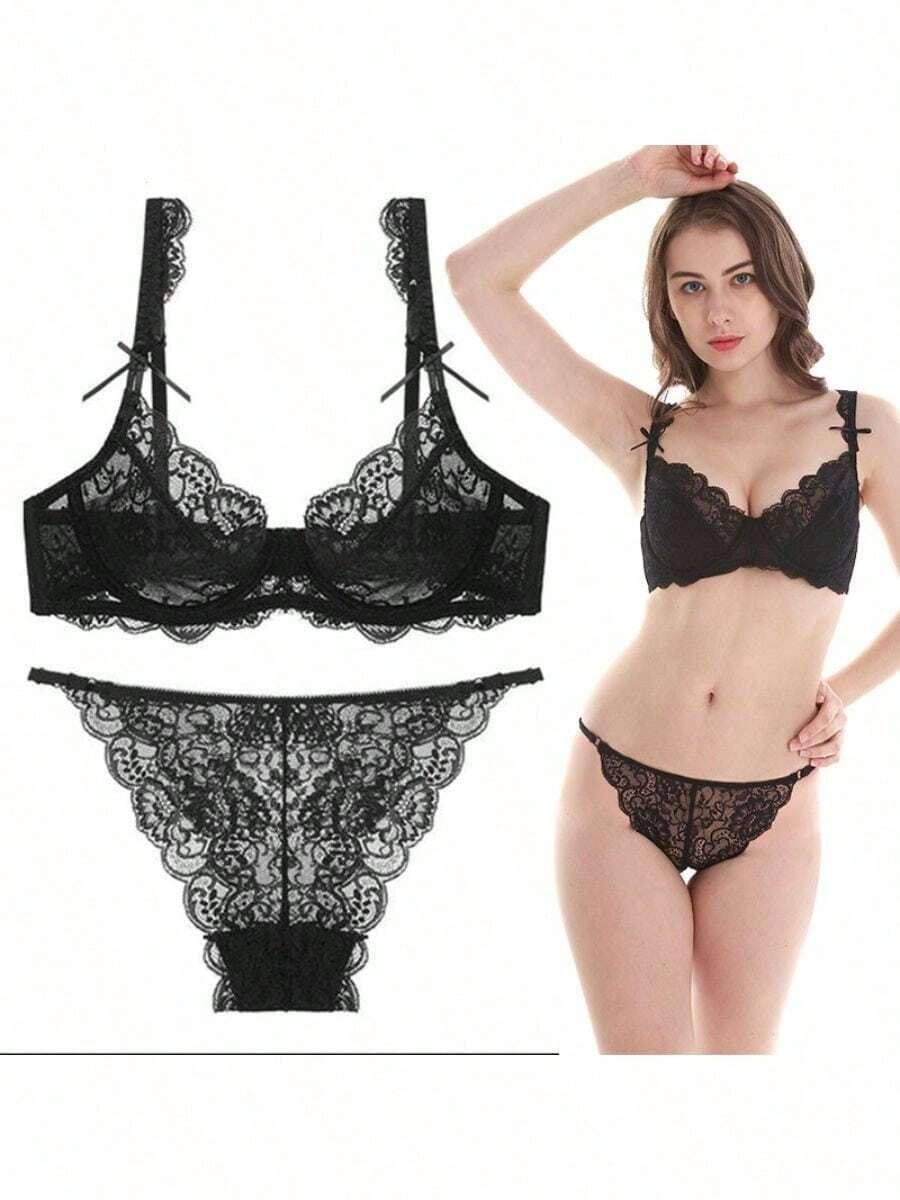 Women Bra And Panty Sets - Black - View 1