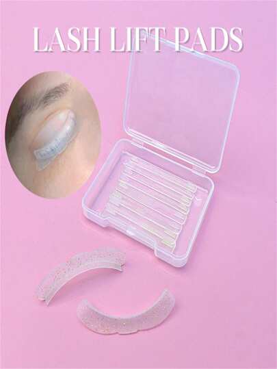 5 Pairs/10pcs Eyelash Lifting Ribbon Eyelash Curler, Silicone Eyelash Curler Ribbon Soft Eyelash Lifting Tool, Flexible Eyelash Curling Rod Multi-Function Eyelash Lifting New Self-Adhesive Auxiliary Keratin Eyelash Curler Eye Pad Tool (Transparent Green)