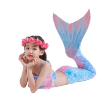 Girls Mermaid Costume Princess Dress Up Mermaid Gift For Girls 3-12 Year Old - 淺粉色 - 查看 5