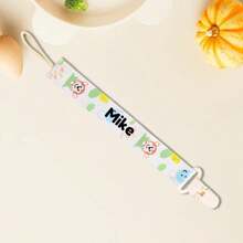 Custom Pacifier Clip,Personalized Pacifier Clip With Name,Customized Pacifier Clips Baby Girl,Customizable Animal Pattern Pacifier Clip,First Gift For Your Child,Diy Custom Name,Baby Essentials,Baby Girl Gifts,Baby Boy Gifts,Decoration,Multi-Purpose,Friend Gifts/Birthday Gifts,Children's Growth Souvenirs Back To School,Multi-Functional,Ornamental,Letter,Stylish,Modern,Colorful,Cute,Adorable,Casual,Custom,Personalised,Unique,Customized,Ideal Gifts For Him,Ideal Gifts For Her