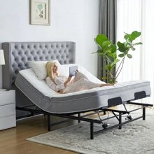 Adjustable Bed Base Frame - Queen (1.5x2M)- Head And Foot Incline - Wireless Remote Control