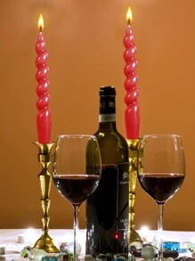 2 盒，4 件/套螺旋扭曲蜡烛，多色可选（白色、黑色、红色、黄色、棕色、橙色、紫色、粉色、浅蓝色），8 小时燃烧时间无滴香薰螺旋柱蜡烛适用于晚宴、婚礼、餐桌摆饰、家居装饰、可爱蜡烛礼物