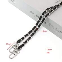 120cm Long PU Leather Bag Strap For Crossbody Shoulder Bag Strap Replacement Accessories For Handbags 8mm Wide Bag Chain