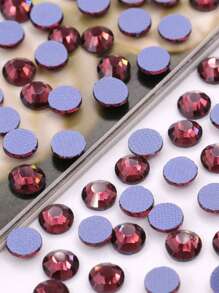 1440pcs/Bag SS12 Multi Color Glass Strass Stone Flatback Hotfix Rhinestones With Glue , 3mm Round Flat Back Hotfix Rhinestone For Clothing Shoes Hats Decoration - SS12(1440pcs/bag) - View 17