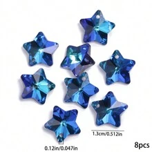 8 peças 13mm pingentes de cristal austríaco em forma de estrela encantos de cristal brilhantes de alta qualidade para fazer joias faça você mesmo colar exclusivo brincos acessórios suncather