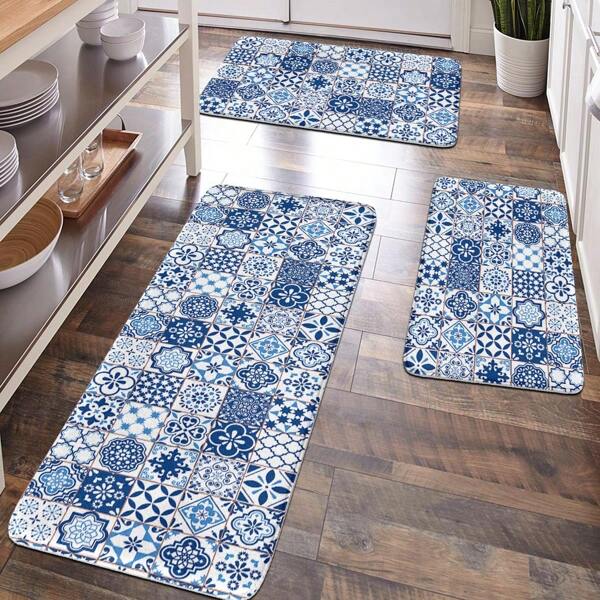 1pc Household Decor, Room Decor, Bathroom Decor, Bathroom Mat, Non-Slip Bath Mat, Kitchen Decor, Kitchen Mat, Bathroom Set, Entrance Rug, Doormat, Soft Plush Surface, Home Decor, Anti-Fatigue Mat, Geometric & Retro Floral Pattern Bohemian Style Rug, Soft & Comfortable Surface, Relax Feet, Relieve Fatigue,Women Valentine Gift Birthday Boyfriend Girlfriend Floor Carpet Outdoor Rug Door Mat Fall Decor Bathroom Accessories Back To School Entryway Decor