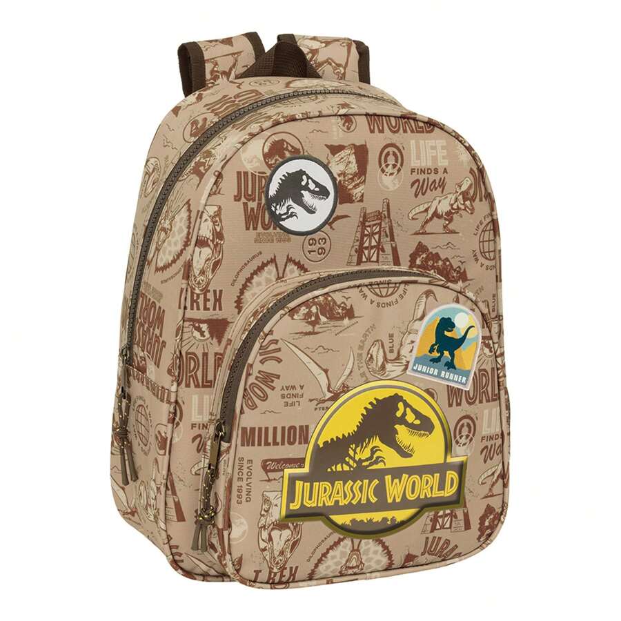 Safta 適應汽車侏羅紀世界色彩和趣味設計的兒童背包|舒適安全的兒童背包大容量、適應性強的設計，非常適合上學⚫ 免費送貨 ✅ 24/48 小時送貨到西班牙（半島） - 彩色 - 查看 1