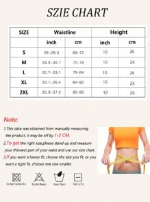 1PC 薄款收腹带塑身暴汗提臀束腹带三排扣收腹带黑色 春节情人节礼物日常穿着 - 彩色 - 查看 2