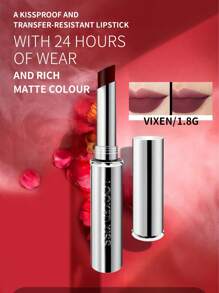 MAC Locked-In 24小時持久唇膏 #Vixen，1.8g/0.06oz | 24小時長效顯色、不暈染 | 高顯色度、絲絨霧面妝感 | 舒適不滲色配方 | 適合全天佩戴，從早到晚 | 讓雙唇柔軟光滑 - VIXEN - 查看 2