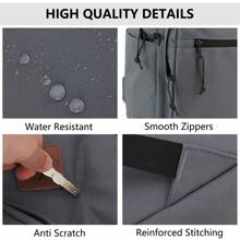 VASCHY School Backpack For Men Women,Lightweight Classic Basic Bookbag Simple Kids Black Backpack For College Travel,For Teen Girls Women College Students,College,Middle School,High School,Outdoors,Travel,Outings,Elementary School,Office - Grey - View 5