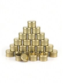 6/12 piezas Latas de vela doradas de 4 onzas para hacer velas, velas caseras DIY, artesanías, frascos vacíos para almacenamiento y envasado de regalos, frascos de vela de aromaterapia con tapas, regalos para amigos en fiestas y decoración de escritorio para fiestas en el hogar