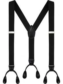 Tirantes ajustables de 3.5 cm de ancho con botones para hombres Moulen, para usar con atuendos de salida, bodas, fiestas y como accesorios de disfraz de Halloween