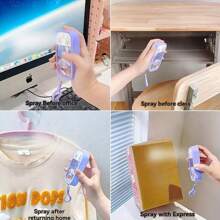 Sanrio 1pc Sanrio Cute Card-Shaped Spray Bottle Fragrance And Sanitizer Portable Fine Mist Sprayer For Travel Makeup Water And Refilling Home Bathroom Decor Summer Back To School