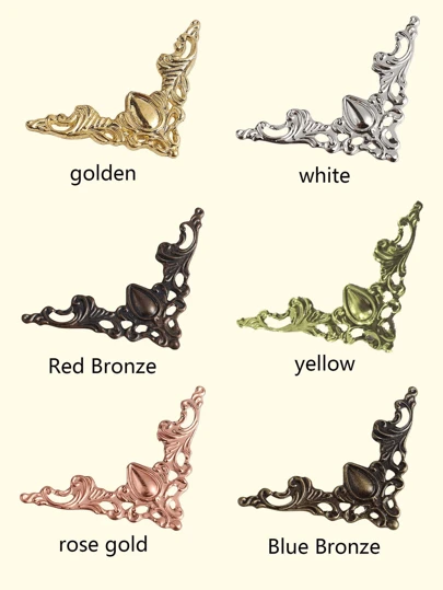 12 piezas/set hierro esquina moderno de color mixto muebles disco duro para casa