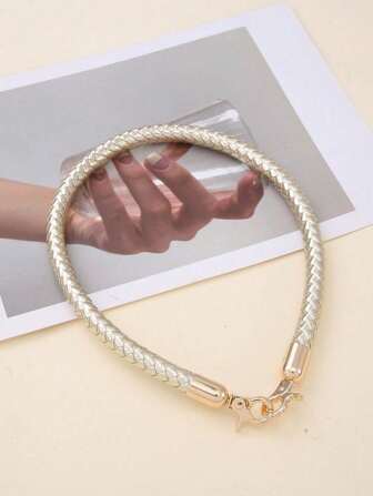 1 件手工编织 PU 肩带，适用于女士手提包替换肩带、手提包提手