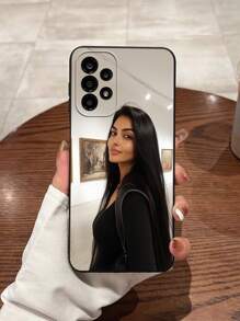 1 pieza Funda de teléfono suave con foto personalizada, compatible con iPhone 16/16 Pro/16 Plus/16 Pro Max, S25 Ultra y otros modelos, ideal para el Día de San Valentín, parejas, niños, mascotas