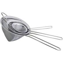 3 pièces – 8 cm, 10 cm, 12 cm, cuillère en acier inoxydable, cuillère passoire, cuillère de cuisine.