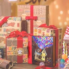 OUR ADVENTURE BOOK A Big Adventure Book 12x12 Inch Scrapbook Photo Album, 60 Pages, 3D Retro Embossed Letter Hardcover Movie Up Travel Journal Memory Book For Couples, Best Friend Gift