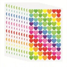 10-50 Sheets Colorful Diary Self-Adhesive Graffiti Stickers Scrapbook Albums Graffiti Stickers Student Notebook Decoration Heart Number Letter Dot Sticker ﻿