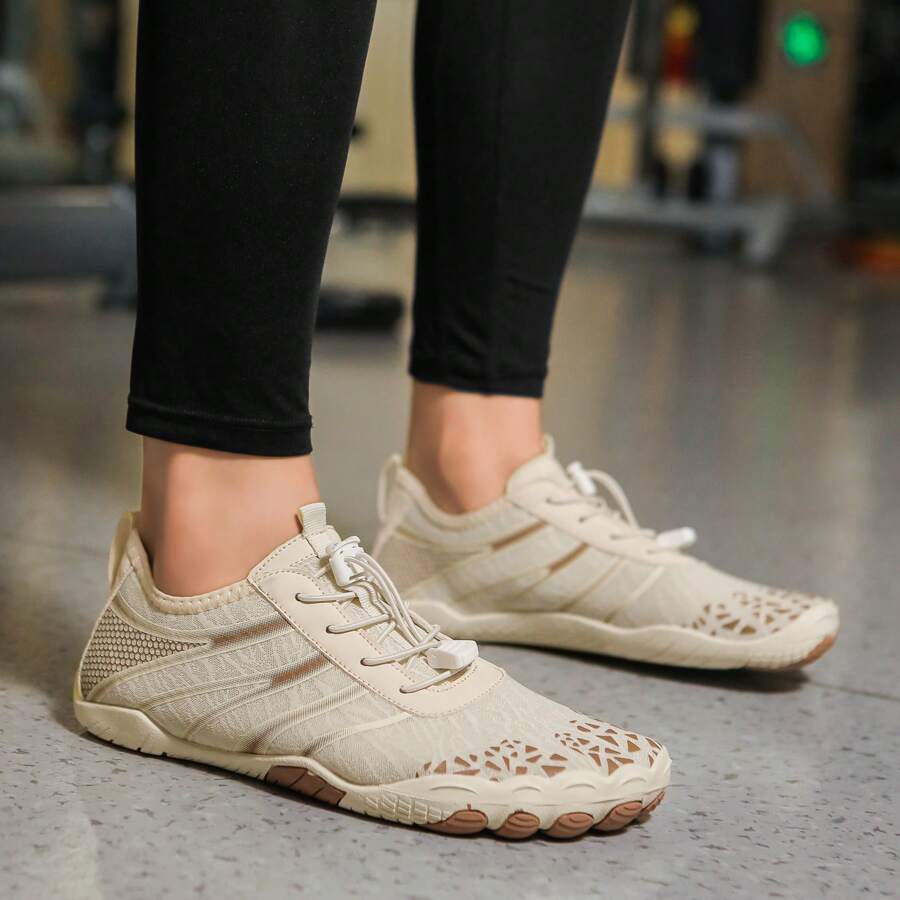 New Cross-Border Amphibious Shoes, Diving Shoes, Beach Swimming Shoes, Hiking Running Shoes, Outdoor Casual Water Shoes - Beige - View 1